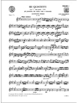 Sei Quintetti op. 57 - Parties de cordes - BOCCHERINI - Partition